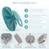 Silicone Body Scrubber, BEAUTAIL Gentle Exfoliating Brush on Sensitive Skin