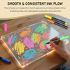 Unicelucky 12-Color Markers for LED Note Board with Colors, Compatible with Reusable Doodle Book, Light-Up Acrylic