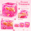 BHVXGA Ocean Squishy, Seashell Squishy Square Shape with Ribbed Texture and Slow-Return Feel, Squishy Seashell for