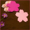 Cherry Blossom Flower Cutouts, Pink Gradient Double-Sided Cardstock