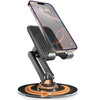 COOPER 360° Stand, Rotating Cell Phone Stand for Desk | Sturdy Metal Base, Foldable, Portable | Cell Phone Holder for