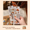 OKUPAN Vintage Food Stickers for Scrapbooking  320+ Transparent PET Dessert, Coffee, Cake & Bread Stickers for