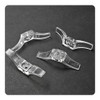 Runseaway 24PCS Blind Cord Cleats, Clear Plastic Safety Cord Winders with Screws, Transparent Window Drapery Rope