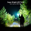 Blukar Rechargeable Flashlight, Super Bright Adjustable Focus Flashlights