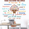 Inspirational Quotes Decals Peel and Stick Motivational Wall Decals Colorful Motivational Lettering Office Home Decor