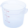 Carlisle FoodService Products Storplus Round Food Storage Container with Stackable Design for Catering, Buffets,