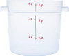 Carlisle FoodService Products Storplus Round Food Storage Container with Stackable Design for Catering, Buffets,