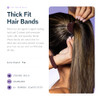 GIMME Beauty Thick Hair Extra Stretch Bands - Patent-Pending Design for Maximum Hold - Premium Ties for Thick & Curly