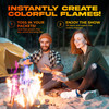 Magic Campfire Fire Color Changing Packets for Fire Pit (10 Pack) Outdoor Fireplaces & Bonfires, Rainbow Colored