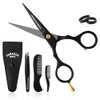 PARADOX IMPEX 5 Beard and Mustache Scissors, German Stainless Steel Beard Scissors Come with 1 Tweezers, 1 Beard