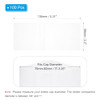PATIKIL 135x56mm PVC Perforated Shrink Bands, 100Pcs 0.05 mm/2 Mil Thickened Heat Shrink Seal Wrap Fit for 3"-3.25"