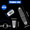 100pcs Plastic Keychain Clips - Small Clear Acrylic Keychain Connectors