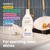 ATTITUDE Dish Soap, EWG Verified, Plant-Based & Vegan Dishwashing Liquid, Naturally Derived, Green Apple and Basil