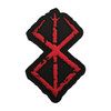 Berserk Rune Red Ancient Nordic Symbol Comic Manga Lover PVC Patch, Tactical Military Funny Hook and Loop Morale