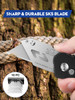 BIBURY Folding Utility Knife, Quick Change Box Cutter With 10pcs SK5 Blades