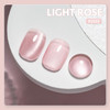 GAOY Pink Glassy Cat Eye Gel Nail Polish, 16ml Glitter Holographic Nail Polish with Magnet, Reflective Translucent UV