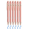 Lragvtbk 6 Pcs Blue Ink Ballpoint Pen with Stylus Tip 2 in 1 Ballpoint Pen Metal Pens Stylus Pen for Touch Screens