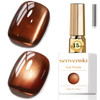 senvenski Jelly Glass Cat Eye Gel Nail Polish with Magnet 15ML Magnetic 3D Galaxy Holographic Glitter Translucent