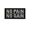 Uijokdef Uijokdef No Pain No Gain Tactical Morale Patch, Black Yellow Red, Hook and Loop Fastener, 3.15x1.57 Inch,