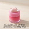 Veseek Lip Brush Holder,Lip Balm Brush Organizer Compatible with LANEIGE Lip Sleeping Mask,Silicone Sleeve Protector
