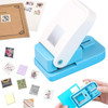 Stamp Puncher, Stamp Punch, Postage Stamps Punch, 1X0.8inch Rectangular Stamps Cutout Punches, Lever Paper Punches for
