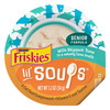 Purina Friskies Grain Free Senior Lickable Cat Food Toppers Lil Soups with Skipjack Tuna in a Velvety Tuna Broth -