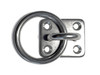 US Stainless Stainless Steel 316 Square Pad Eye with Ring 1/4" (6mm) Marine Grade