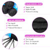 100% Brazilian Wool Hair Acrylic Yarn for African Braids/Senegalese Twist/Faux Locs/Wraps with Crochet Hook(4 Roll,