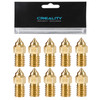10PCS Brass 0.4mm Nozzles for Ender 3 V3 SE, Ender 5 S1, 3D Printer Parts High Speed M6 0.4mm Nozzles Kit for Ender 3