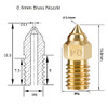 10PCS Brass 0.4mm Nozzles for Ender 3 V3 SE, Ender 5 S1, 3D Printer Parts High Speed M6 0.4mm Nozzles Kit for Ender 3