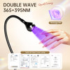 AORAEM Nail Lamp LED Nail Manicure Light Nail Polish Curing Lamps Black