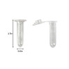 Centrifuge Tubes 200 Pack 2ml Polypropylene Clear Graduated Mirco Test Tubes with Snap Cap for Sample Storage
