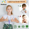 Chew Necklaces for Sensory Kids, 8 Pack Chewy Necklace Sensory Boys and Girls with Autism, ADHD, SPD, Biting, Silicone