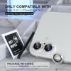 Choiche for iPhone 16/16 Plus Camera Lens Protector Bling, Diamond-Silver