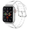 iiteeology Compatible with Apple Watch Band 46mm 45mm 44mm 42mm, Transparent Clear Soft Silicone iWatch Bands for