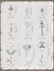 JIALEEY Silver Skeleton Keys Charms, 80PCS Wholesale Bulk Lots Mixed Antique Castle Dungeon Pirate victorian Filigree