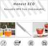 Sturdy Plastic Straws Short Stir Sticks Reusable Drinking Straws with 2 Straw Cleaners for Kids cup/coffee/Juice/wine