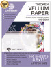 Translucent Vellum Paper, Dowsabel 68LBS 8.5 x 11 inches Printable Vellums for Card Overlays, Invitations Belly Bands,