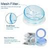 Uouovo Denture Cup Retainer Case, Definitely No-Leak Denture Bath Case, Retainer Cleaning Box for Travel, Denture Cup
