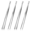 Vaincre 4PCS 12" Stainless Steel Kitchen Tongs Tweezers with Serrated Tips