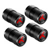 4-Pack Tire Valve Stem Caps for Tesla Model 3, S, X, Y, Car Decorative Accessories, Aluminum Alloy Valve Stem Caps-TSL