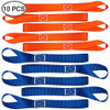 FineGood 10 Pcs Soft Loop Tie Down Straps, 1,500lb Load Capacity Breaking Strength Belts for Secure and Confident
