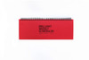 PAPERIAN Brilliant Weekly Scheduler - Wirebound Undated Weekly Planner Pad Scheduler (Red)