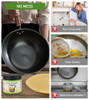 YULOFMVE Cooking Oil Solidifier Powder, 14 oz Solidifies Up to 40 Cups from Mess, 100% Plant-Based Grease Hardener for