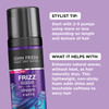 John Frieda Anti Frizz, Frizz Ease Dream Curls Air Dry Waves Styling Foam, Curl Defining Frizz Control, Hair Product