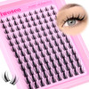 wiwoseo Manga Lash Clusters Anime Eyelash Clusters Wispy Natural Look