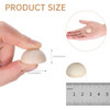 1 inch Half Wooden Balls, 100PCS Unfinished Round Wood Half Sphere Balls, Small Natural Wooden Half Split Balls for