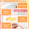 20 Sheets Painters Color Diary with Ring 24-Pan Size Watercolor Paper Swatch Cards Fits Empty Watercolor Palette Color