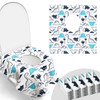 30 Pack Toilet Seat Covers Disposable, Large Waterproof Potty Covers for Toddlers, Kids, and Adults, Individually