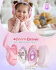 awatrue Kids Bluetooth Headphones, 85dB Volume Limiter, Pink HK02